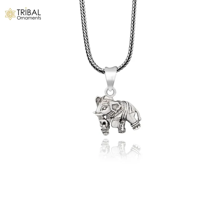 TRIBAL ORNAMENTS 925 sterling silver amazing design small elephant pendant amazing exclusive divine pendant necklace gifting jewelry india ssp1581 Necklaces TRIBAL ORNAMENTS 925 sterling silver amazing design small elephant pendant amazing exclusive divine pendant necklace gifting jewelry india ssp1581 Necklaces