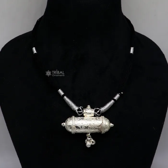 TRIBAL ORNAMENTS 925 Sterling silver handmade Ethnic cultural tribal pendant with necklace traditional choker brides jewelry set650 Necklaces TRIBAL ORNAMENTS 925 Sterling silver handmade Ethnic cultural tribal pendant with necklace traditional choker brides jewelry set650 Necklaces