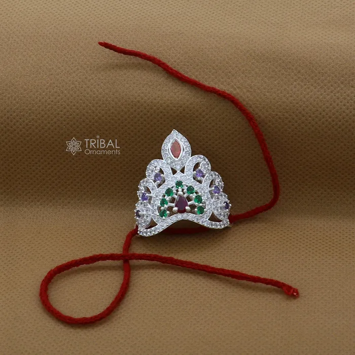 TRIBAL ORNAMENTS 925 sterling silver handmade lord baby Krishna Mukut amazing Laddu Gopala crawling Krishna crown head jewelry SM11 Rings TRIBAL ORNAMENTS 925 sterling silver handmade lord baby Krishna Mukut amazing Laddu Gopala crawling Krishna crown head jewelry SM11 Rings