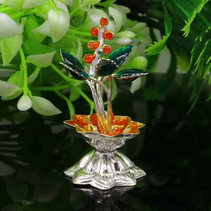 TRIBAL ORNAMENTS 925 sterling silver handmade mini tulsi plant basil rosary plant for puja temple article excellent customized silver utensils article su157 Rings TRIBAL ORNAMENTS 925 sterling silver handmade mini tulsi plant basil rosary plant for puja temple article excellent customized silver utensils article su157 Rings