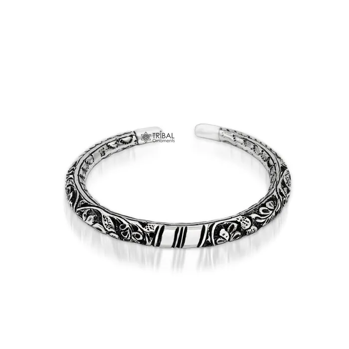TRIBAL ORNAMENTS Bracelets 925 Sterling silver handmade chitai bangle bracelet kada tribal ethnic jewelry nsk827 TRIBAL ORNAMENTS Bracelets 925 Sterling silver handmade chitai bangle bracelet kada tribal ethnic jewelry nsk827