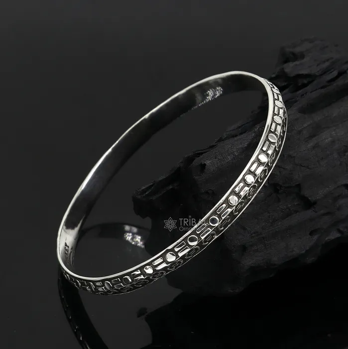 TRIBAL ORNAMENTS Bracelets 925 sterling silver handmade Punjabis shikha mens womens kada bracelet amazing designer kada fashion delicate kada nsk692