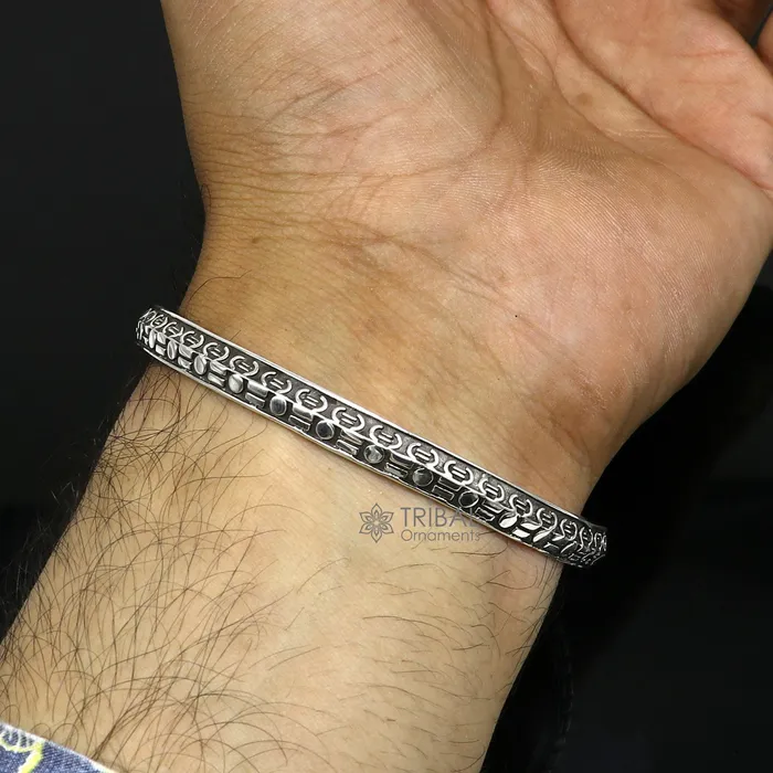 TRIBAL ORNAMENTS Bracelets 925 sterling silver handmade Punjabis shikha mens womens kada bracelet amazing designer kada fashion delicate kada nsk692
