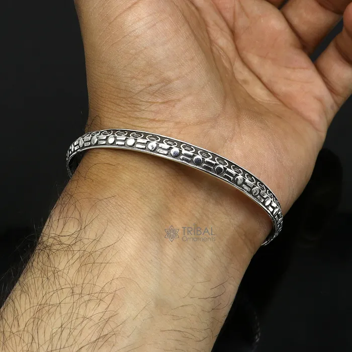 TRIBAL ORNAMENTS Bracelets 925 sterling silver handmade Punjabis shikha mens womens kada bracelet amazing designer kada fashion delicate kada nsk692