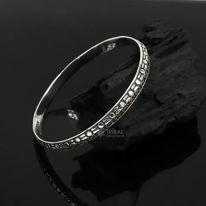 TRIBAL ORNAMENTS Bracelets 925 sterling silver handmade Punjabis shikha mens womens kada bracelet amazing designer kada fashion delicate kada nsk692