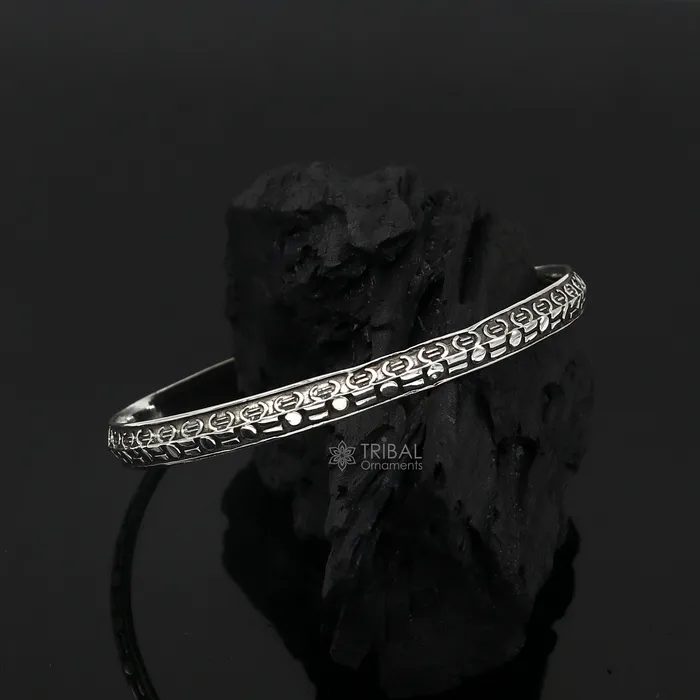 TRIBAL ORNAMENTS Bracelets 925 sterling silver handmade Punjabis shikha mens womens kada bracelet amazing designer kada fashion delicate kada nsk692