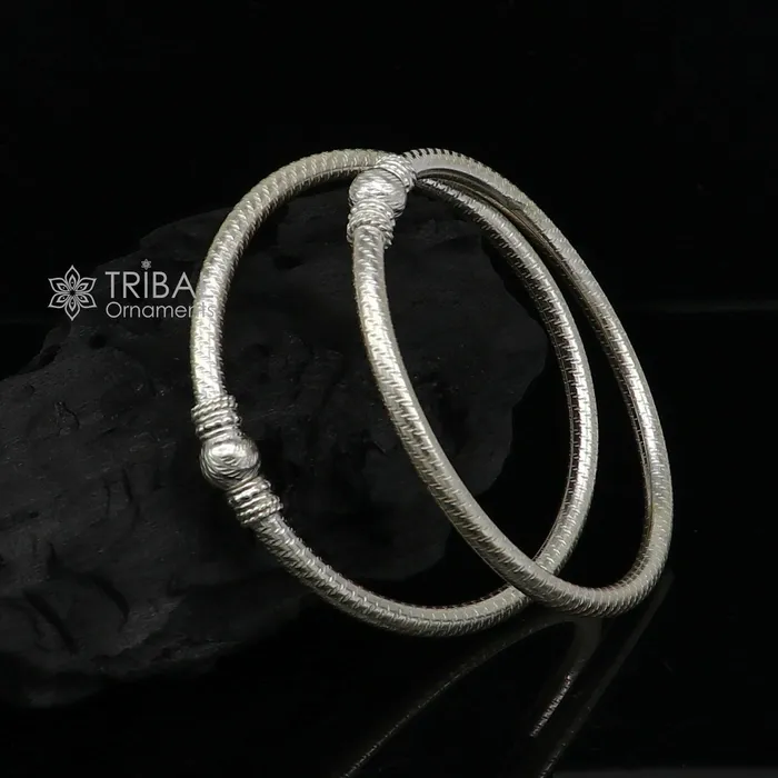 TRIBAL ORNAMENTS Bracelets Amazing design Sterling silver bangle bracelet kangan chudi excellent customized design bangle kada gift tribal kada jewelry nba412 TRIBAL ORNAMENTS Bracelets Amazing design Sterling silver bangle bracelet kangan chudi excellent customized design bangle kada gift tribal kada jewelry nba412