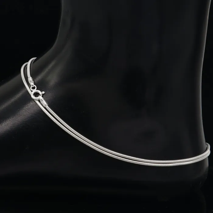 TRIBAL ORNAMENTS Bracelets Handmade 1MM snake chain 925 sterling silver ankle bracelet silver anklets foot bracelet amazing belly dance jewelry gift her ank605 TRIBAL ORNAMENTS Bracelets Handmade 1MM snake chain 925 sterling silver ankle bracelet silver anklets foot bracelet amazing belly dance jewelry gift her ank605