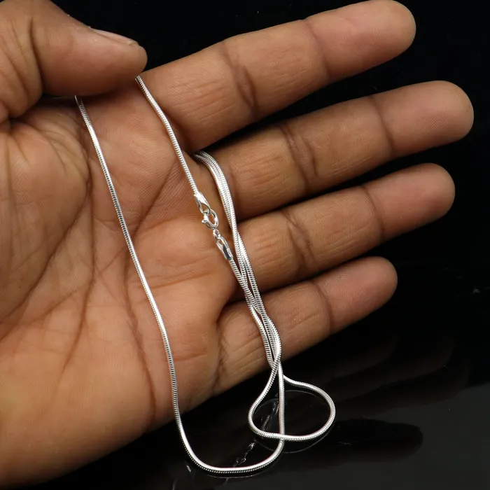 TRIBAL ORNAMENTS Bracelets Handmade 1MM snake chain 925 sterling silver ankle bracelet silver anklets foot bracelet amazing belly dance jewelry gift her ank605