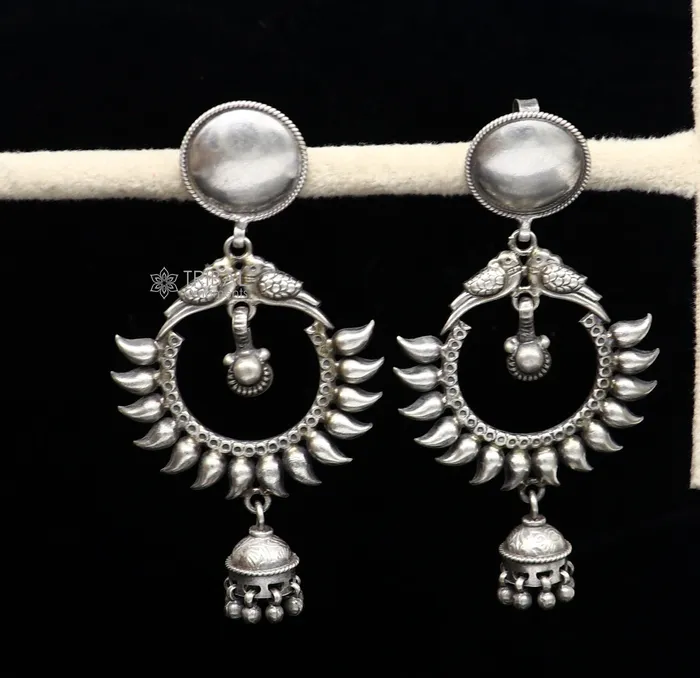 TRIBAL ORNAMENTS Earrings Cultural silver earrings fashionable and versatile floral silver dangles an intricate ethnic pattern made by 925 sterling silver s1231 TRIBAL ORNAMENTS Earrings Cultural silver earrings fashionable and versatile floral silver dangles an intricate ethnic pattern made by 925 sterling silver s1231