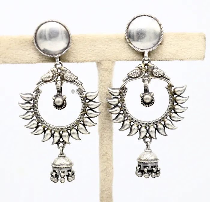 TRIBAL ORNAMENTS Earrings Cultural silver earrings fashionable and versatile floral silver dangles an intricate ethnic pattern made by 925 sterling silver s1231 TRIBAL ORNAMENTS Earrings Cultural silver earrings fashionable and versatile floral silver dangles an intricate ethnic pattern made by 925 sterling silver s1231