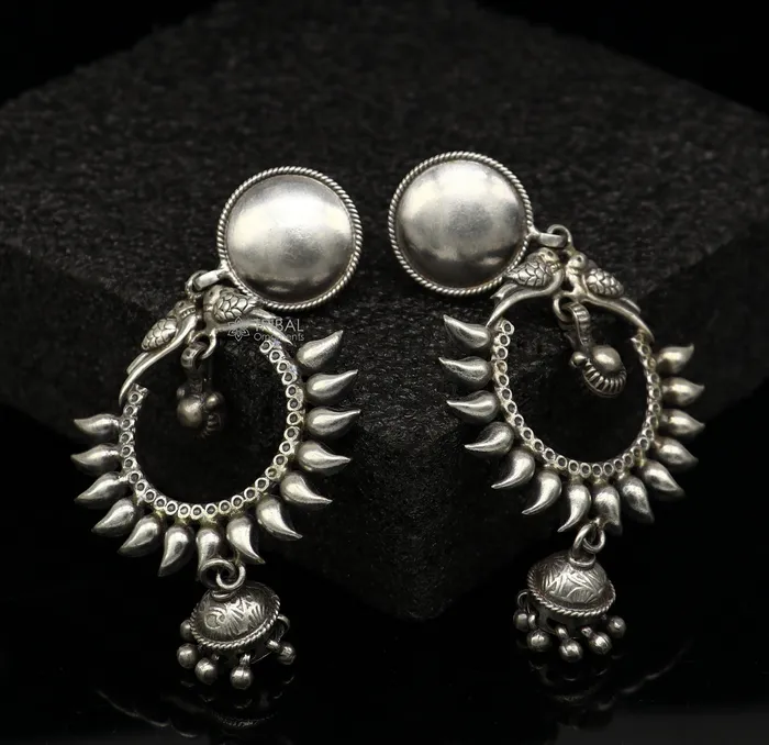 TRIBAL ORNAMENTS Earrings Cultural silver earrings fashionable and versatile floral silver dangles an intricate ethnic pattern made by 925 sterling silver s1231 TRIBAL ORNAMENTS Earrings Cultural silver earrings fashionable and versatile floral silver dangles an intricate ethnic pattern made by 925 sterling silver s1231