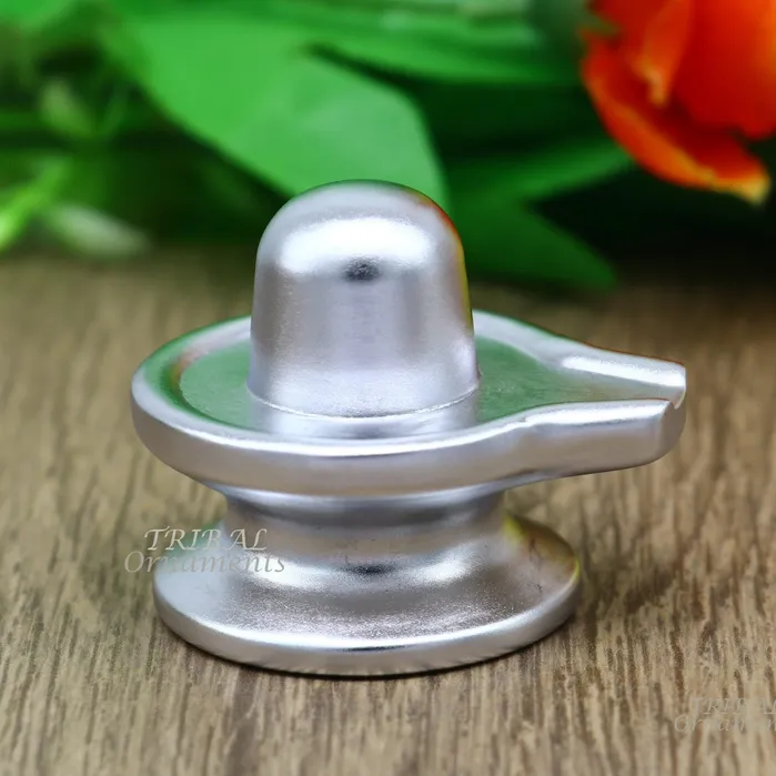 TRIBAL ORNAMENTS Necklaces 15 solid mercury god Shiva lingam statue article Parad Shiva lingam figurine for puja at home best way for wealth and prosperity MA01