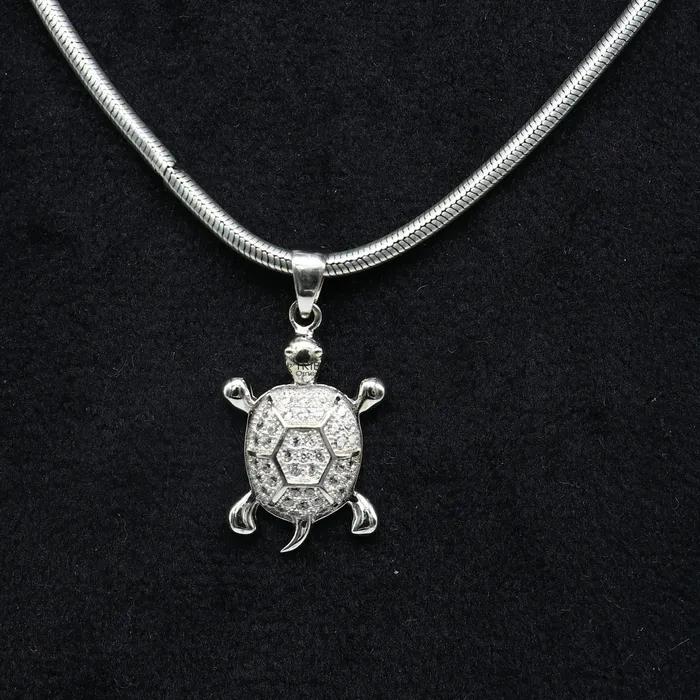 TRIBAL ORNAMENTS Necklaces 925 sterling silver beautiful cubic zircon stone Tortoise pendant adding a touch of natural beauty and sophistication to any outfit nsp630 TRIBAL ORNAMENTS Necklaces 925 sterling silver beautiful cubic zircon stone Tortoise pendant adding a touch of natural beauty and sophistication to any outfit nsp630