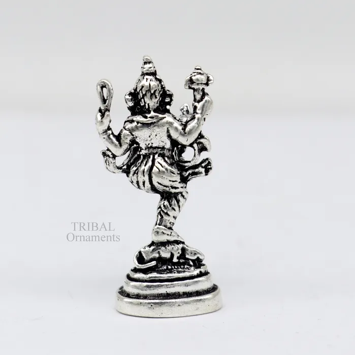 TRIBAL ORNAMENTS Necklaces 925 Sterling silver Divine lord Ganesha dancing statue art best puja figurine for home temple for wealth and prosperity gift art art525