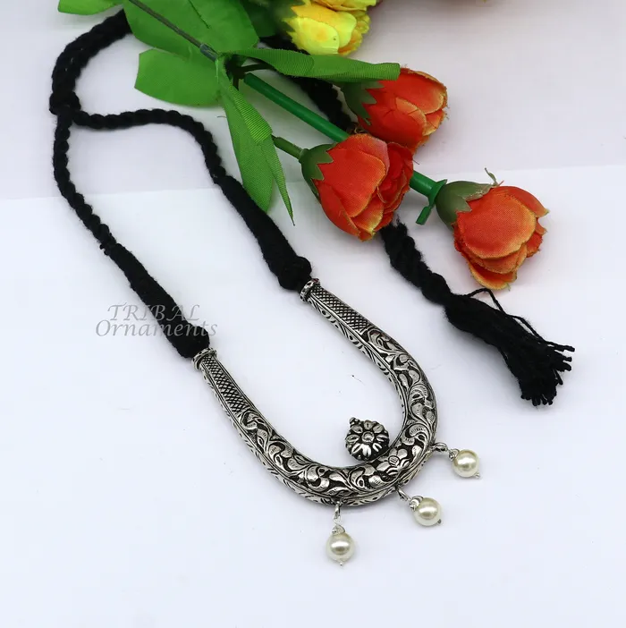 TRIBAL ORNAMENTS Necklaces 925 sterling silver handmade adjustable necklace traditional cultural trendy functional necklace Delicate Necklaces jewelry set549 TRIBAL ORNAMENTS Necklaces 925 sterling silver handmade adjustable necklace traditional cultural trendy functional necklace Delicate Necklaces jewelry set549