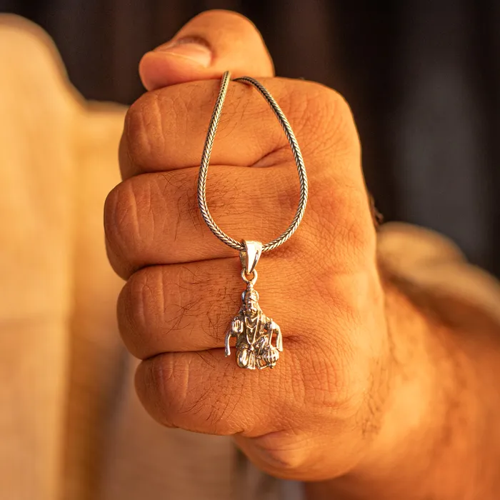TRIBAL ORNAMENTS Necklaces 925 sterling silver handmade Hindu god Lord Hanuman pendant amazing designer fabulous pendant unisex gifting jewelry ssp956