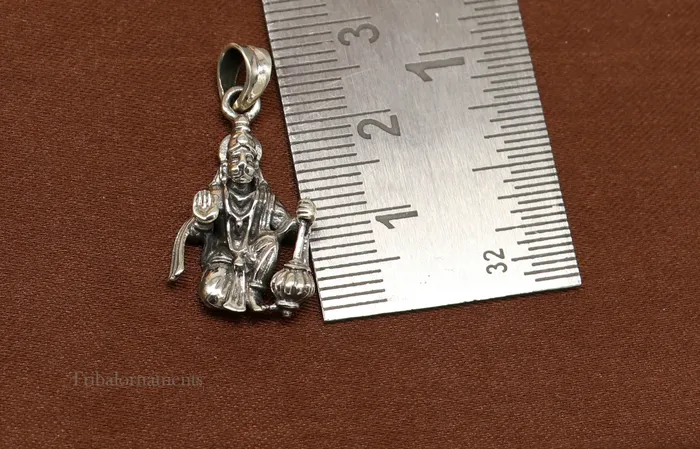 TRIBAL ORNAMENTS Necklaces 925 sterling silver handmade Hindu god Lord Hanuman pendant amazing designer fabulous pendant unisex gifting jewelry ssp956