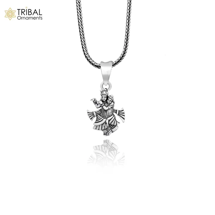 TRIBAL ORNAMENTS Necklaces 925 sterling silver handmade idol Radha krishna tiny pendant amazing unisex pendant locket personalized jewelry tribal jewelry ssp565 TRIBAL ORNAMENTS Necklaces 925 sterling silver handmade idol Radha krishna tiny pendant amazing unisex pendant locket personalized jewelry tribal jewelry ssp565