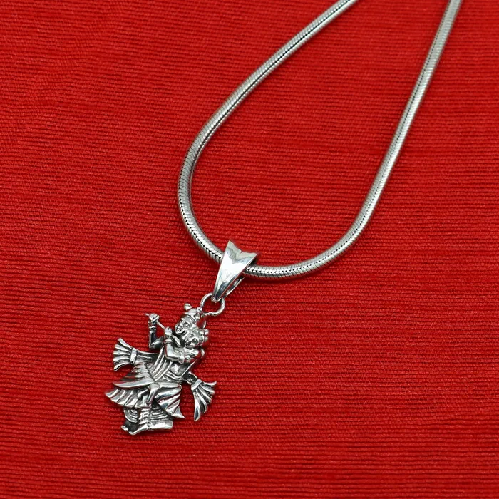 TRIBAL ORNAMENTS Necklaces 925 sterling silver handmade idol Radha krishna tiny pendant amazing unisex pendant locket personalized jewelry tribal jewelry ssp565