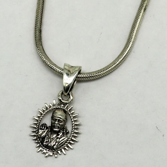 TRIBAL ORNAMENTS Necklaces 925 sterling silver handmade Indian idol Sai Baba pendant amazing stylish unisex pendant locket personalized jewelry tribal jewelry ssp518 TRIBAL ORNAMENTS Necklaces 925 sterling silver handmade Indian idol Sai Baba pendant amazing stylish unisex pendant locket personalized jewelry tribal jewelry ssp518