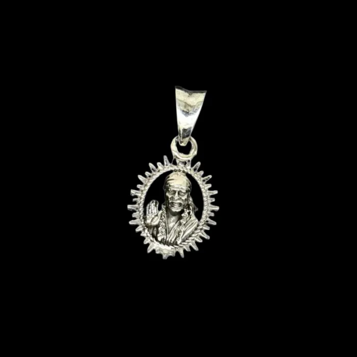TRIBAL ORNAMENTS Necklaces 925 sterling silver handmade Indian idol Sai Baba pendant amazing stylish unisex pendant locket personalized jewelry tribal jewelry ssp518