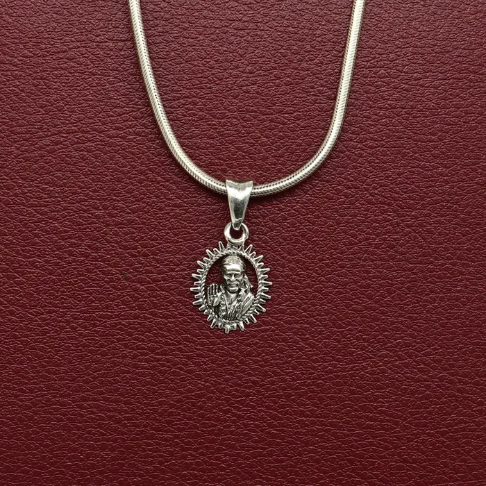 TRIBAL ORNAMENTS Necklaces 925 sterling silver handmade Indian idol Sai Baba pendant amazing stylish unisex pendant locket personalized jewelry tribal jewelry ssp518