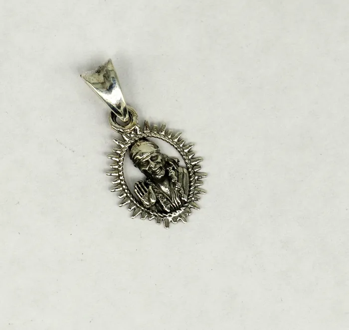 TRIBAL ORNAMENTS Necklaces 925 sterling silver handmade Indian idol Sai Baba pendant amazing stylish unisex pendant locket personalized jewelry tribal jewelry ssp518