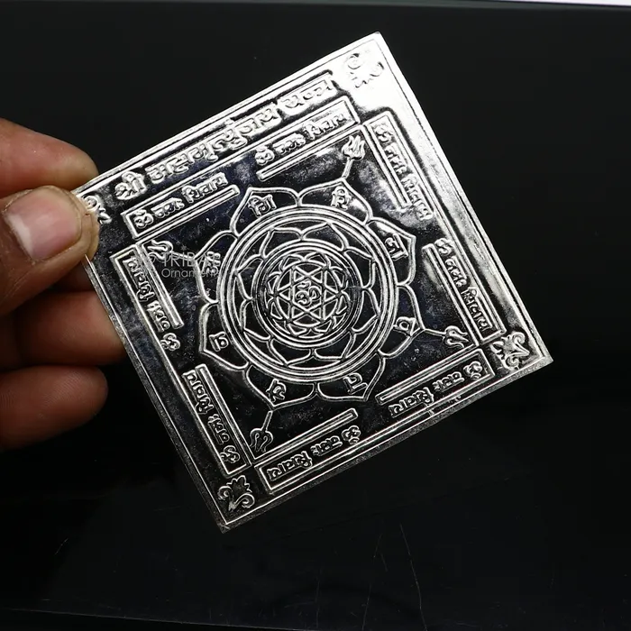 TRIBAL ORNAMENTS Necklaces 925 sterling silver handmade lord shiva MahaMrityunjaya Yantraa silver holy divine yantra for wealth and prosperity best diwali puja su1202 TRIBAL ORNAMENTS Necklaces 925 sterling silver handmade lord shiva MahaMrityunjaya Yantraa silver holy divine yantra for wealth and prosperity best diwali puja su1202
