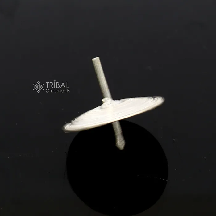 TRIBAL ORNAMENTS Necklaces Unique Silver toy 925 sterling silver handmade Firki or Lattu toy best silver toy for your baby Krishna idols best silver article su1160