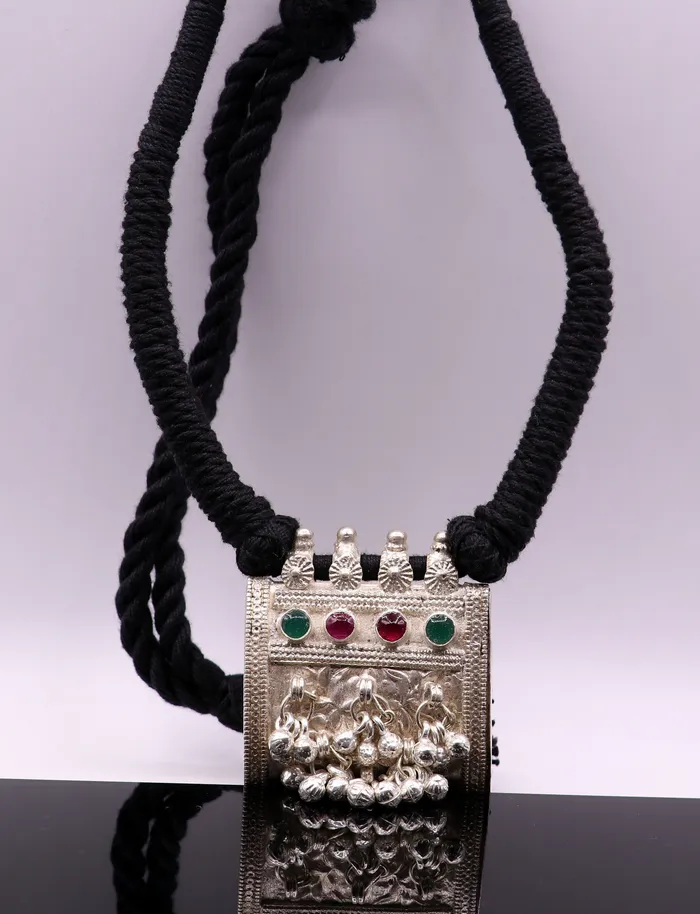 TRIBAL ORNAMENTS Necklaces Vintage antique silver handmade old fabulous amulet necklace tribal belly dance jewelry ethnic ornament from rajasthan india osn02 TRIBAL ORNAMENTS Necklaces Vintage antique silver handmade old fabulous amulet necklace tribal belly dance jewelry ethnic ornament from rajasthan india osn02