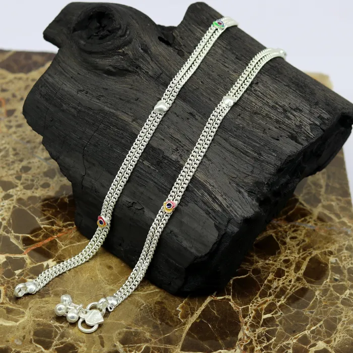 TRIBAL ORNAMENTS Necklaces Vintage antique style solid double strands baby belly chain unisex kids waist chain kandora chain excellent gifting jewelry nwch26