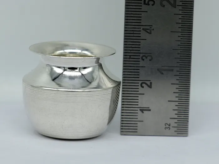 TRIBAL ORNAMENTS Pure 925 sterling silver handmade plain small Kalash or pot unique special silver puja article water or milk kalash pot india sv163 Rings TRIBAL ORNAMENTS Pure 925 sterling silver handmade plain small Kalash or pot unique special silver puja article water or milk kalash pot india sv163 Rings