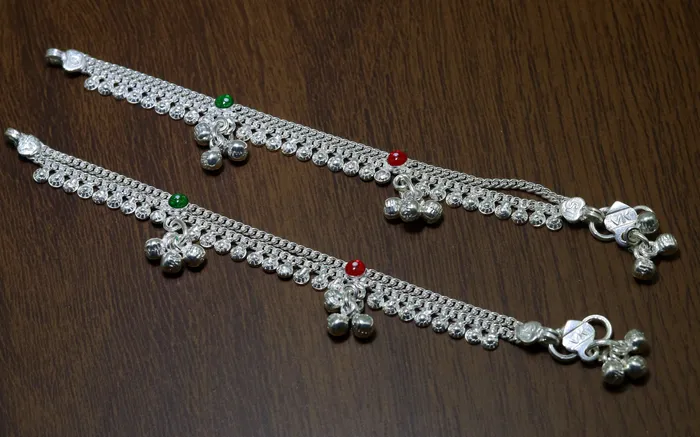 TRIBAL ORNAMENTS Rings 55 Handmade sterling silver baby kids anklet jewelry noisy sound bells charm anklets jewelry belly dance gifting kids India ank199 TRIBAL ORNAMENTS Rings 55 Handmade sterling silver baby kids anklet jewelry noisy sound bells charm anklets jewelry belly dance gifting kids India ank199