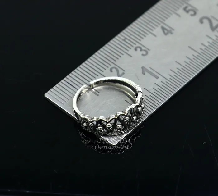 TRIBAL ORNAMENTS Rings 925 sterling silver uniquely handcrafted flower style oxidized toe rings best brides wedding jewelry tribal jewelry ytr17 TRIBAL ORNAMENTS Rings 925 sterling silver uniquely handcrafted flower style oxidized toe rings best brides wedding jewelry tribal jewelry ytr17