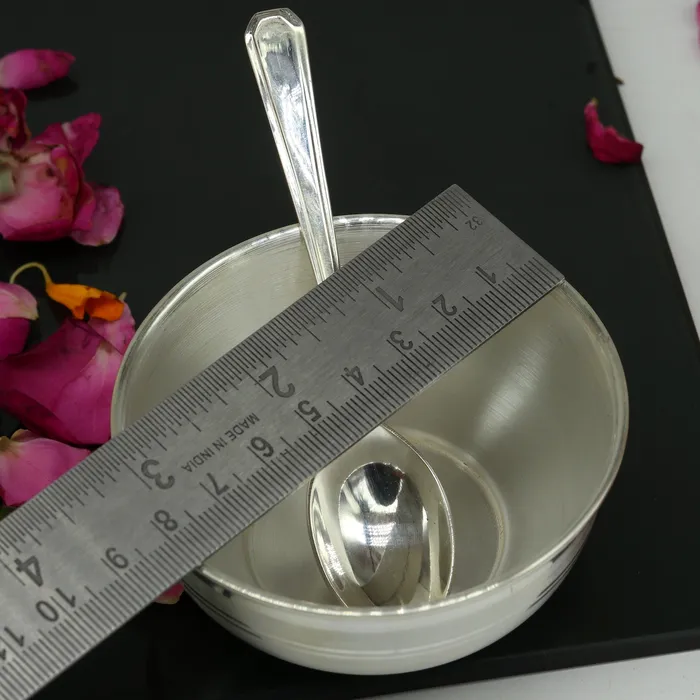 TRIBAL ORNAMENTS Rings 999 pure sterling silver handmade solid silver bowl kitchen utensils vessels silver has antibacterial properties keep stay healthy sv54