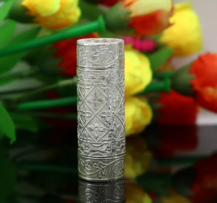 TRIBAL ORNAMENTS Rings Amazing 925 fine solid silver handmade small tobacco box fennel box storage box silver utensils silver box mens accessories stb357