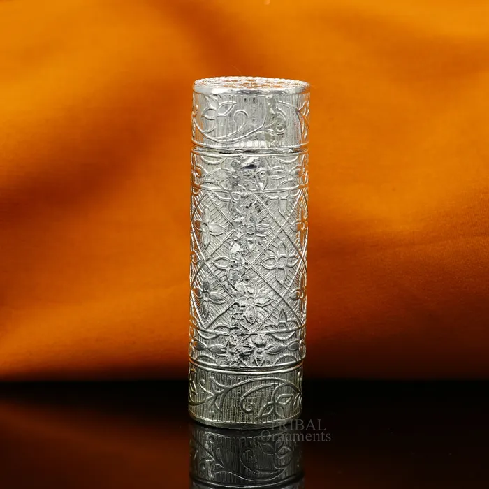 TRIBAL ORNAMENTS Rings Amazing 925 fine solid silver handmade small tobacco box fennel box storage box silver utensils silver box mens accessories stb357