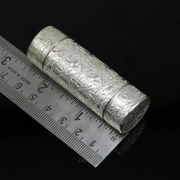 TRIBAL ORNAMENTS Rings Amazing 925 fine solid silver handmade small tobacco box fennel box storage box silver utensils silver box mens accessories stb357