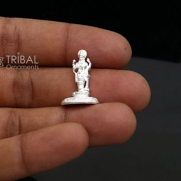 TRIBAL ORNAMENTS Rings Divine sterling silver handmade Lord Vishnu Standing statue or Narayana figurine Murti amazing Stunning puja worshipping figurine art758 TRIBAL ORNAMENTS Rings Divine sterling silver handmade Lord Vishnu Standing statue or Narayana figurine Murti amazing Stunning puja worshipping figurine art758