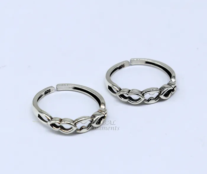 TRIBAL ORNAMENTS Rings Unique design handcrafted 925 solid sterling silver toe ring best brides personalized jewelry wedding ethnic jewelry ytr21