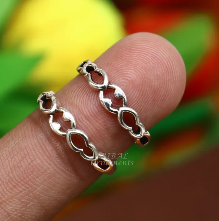 TRIBAL ORNAMENTS Rings Unique design handcrafted 925 solid sterling silver toe ring best brides personalized jewelry wedding ethnic jewelry ytr21