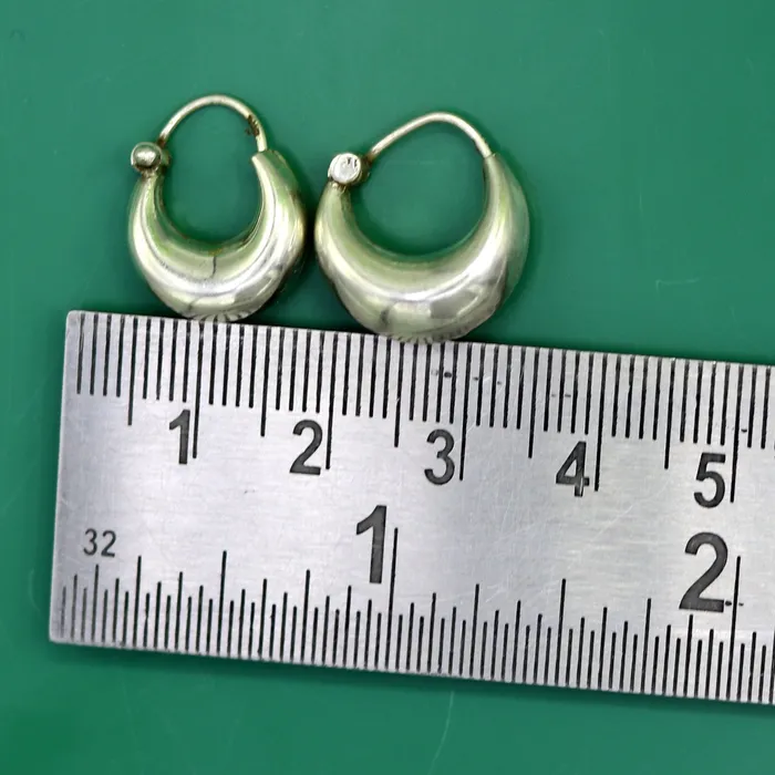TRIBAL ORNAMENTS Traditional jewelry 925 sterling silver handmade vintage ethnic style hoops earrings kundalethnic pretty tribal belly dance jewelry s850 Earrings