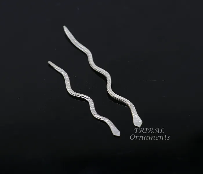 TRIBALORNAMENT Necklaces Sterling silver handmade Nag Nagin snake joda pair for puja or worshipping su967 TRIBALORNAMENT Necklaces Sterling silver handmade Nag Nagin snake joda pair for puja or worshipping su967