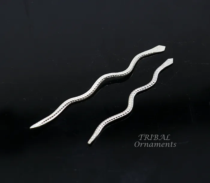 TRIBALORNAMENT Necklaces Sterling silver handmade Nag Nagin snake joda pair for puja or worshipping su967 TRIBALORNAMENT Necklaces Sterling silver handmade Nag Nagin snake joda pair for puja or worshipping su967