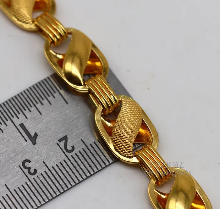 TribalOrnaments Necklaces 22k yellow gold handmade fabulous Lotus chain necklace excellent gold mens boys chain certified unique handmade gifting jewelry ch566 TribalOrnaments Necklaces 22k yellow gold handmade fabulous Lotus chain necklace excellent gold mens boys chain certified unique handmade gifting jewelry ch566