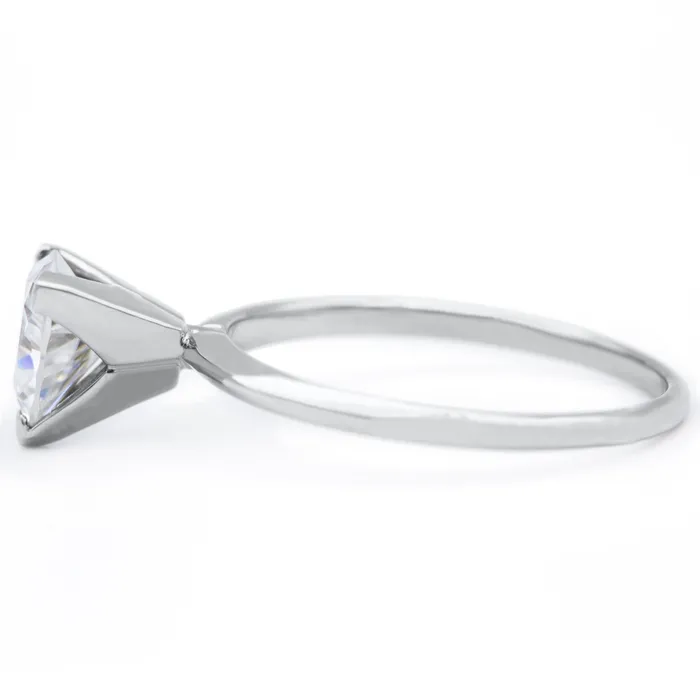 Trillion Moissanite 3 Prongs FANCY Solitaire Ring Fire Brilliance Rings