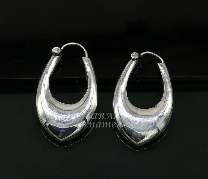 Vintage Design 925 sterling silver fabulous hoops earring tribal kundal earring from Rajasthan India best gifting unisex jewelry s1127 TRIBAL ORNAMENTS Earrings Vintage Design 925 sterling silver fabulous hoops earring tribal kundal earring from Rajasthan India best gifting unisex jewelry s1127 TRIBAL ORNAMENTS Earrings