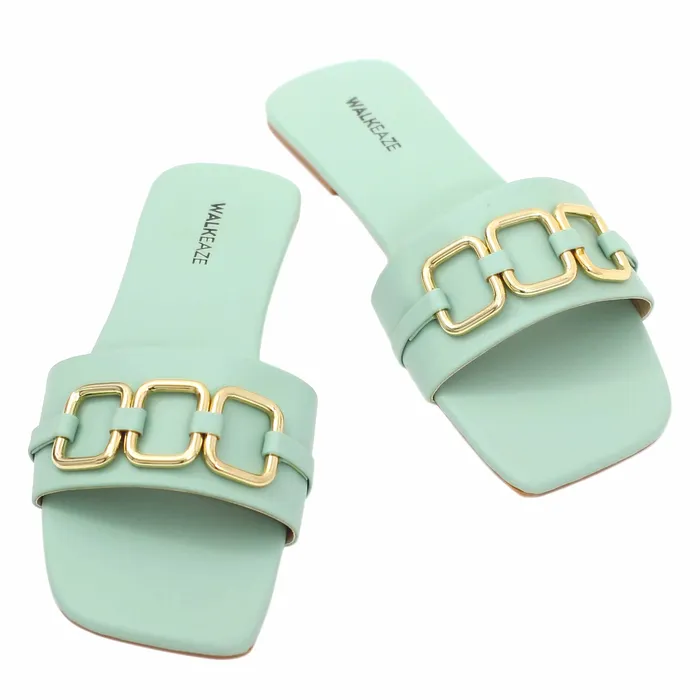 Walkeaze Earrings Women Formal Slippers 39596S