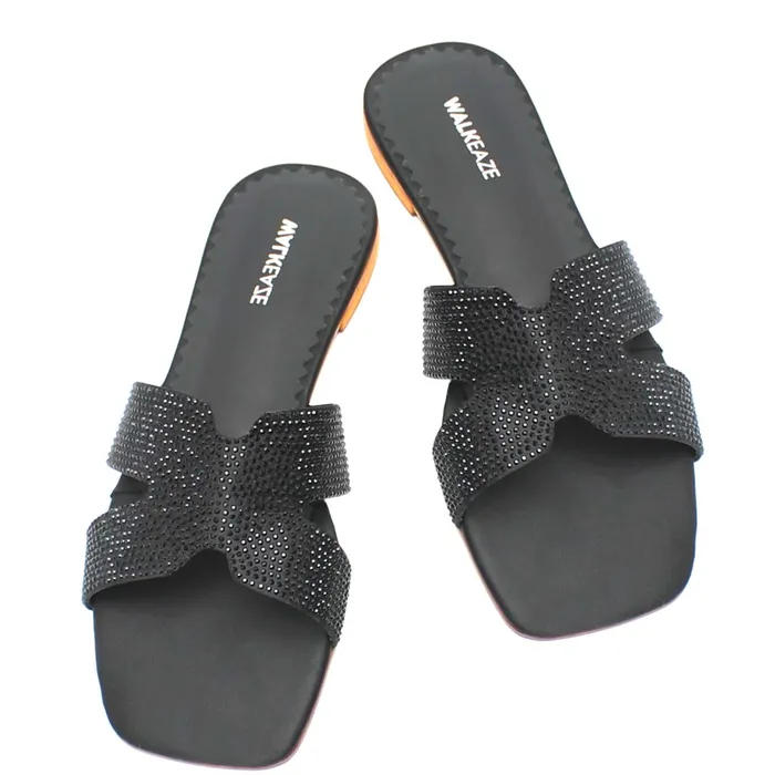 Walkeaze Earrings Women Formal Slippers 40049S
